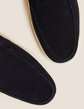 Suede Slip-On Loafers Image 2 of 5