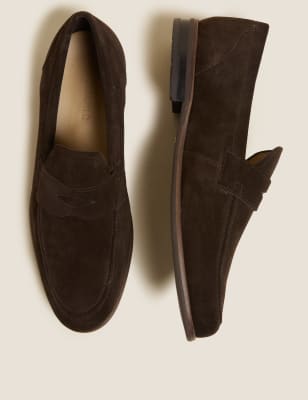 suede loafers