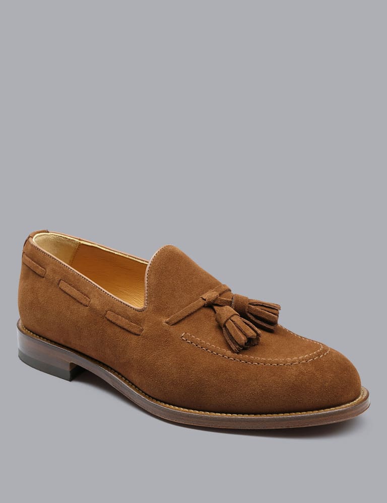 Suede slip on top