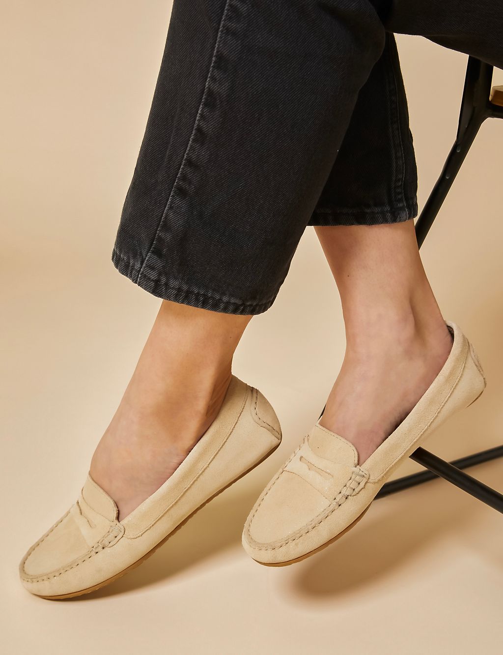 Suede Slip On Loafers 2 of 7
