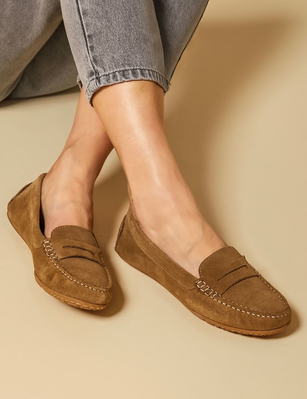 Suede Slip On Loafers 2 of 7