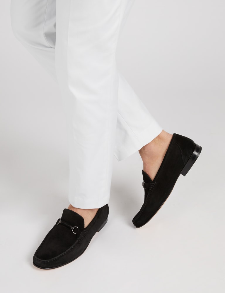 Suede slip on 2025 loafers mens