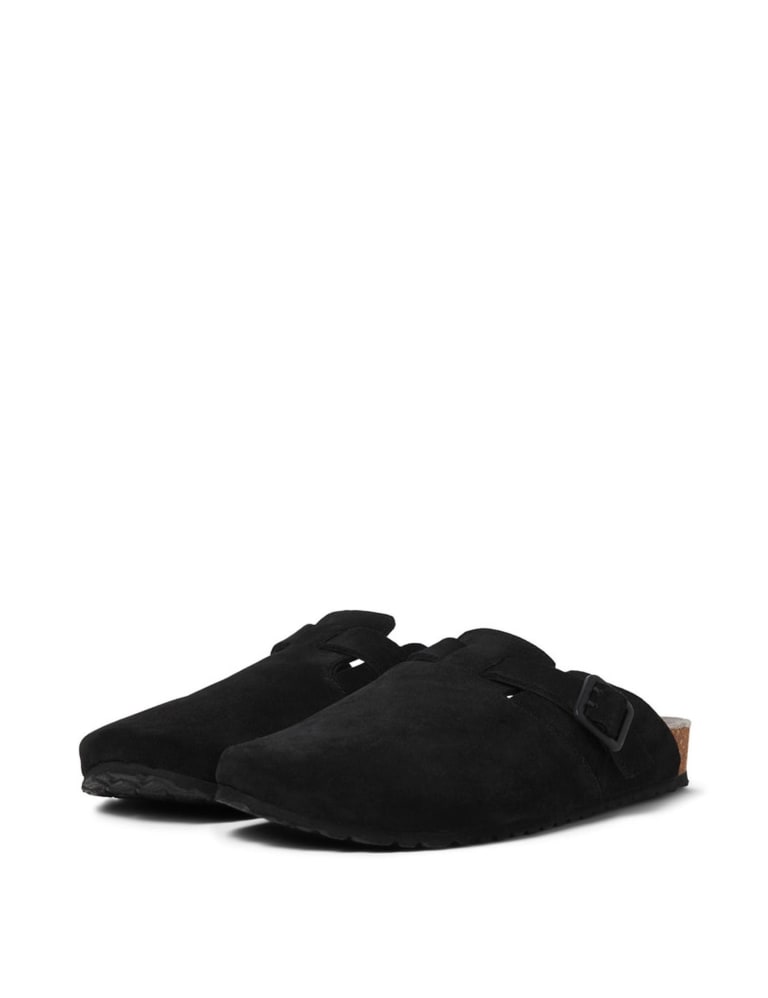 Suede slip on mules 2025