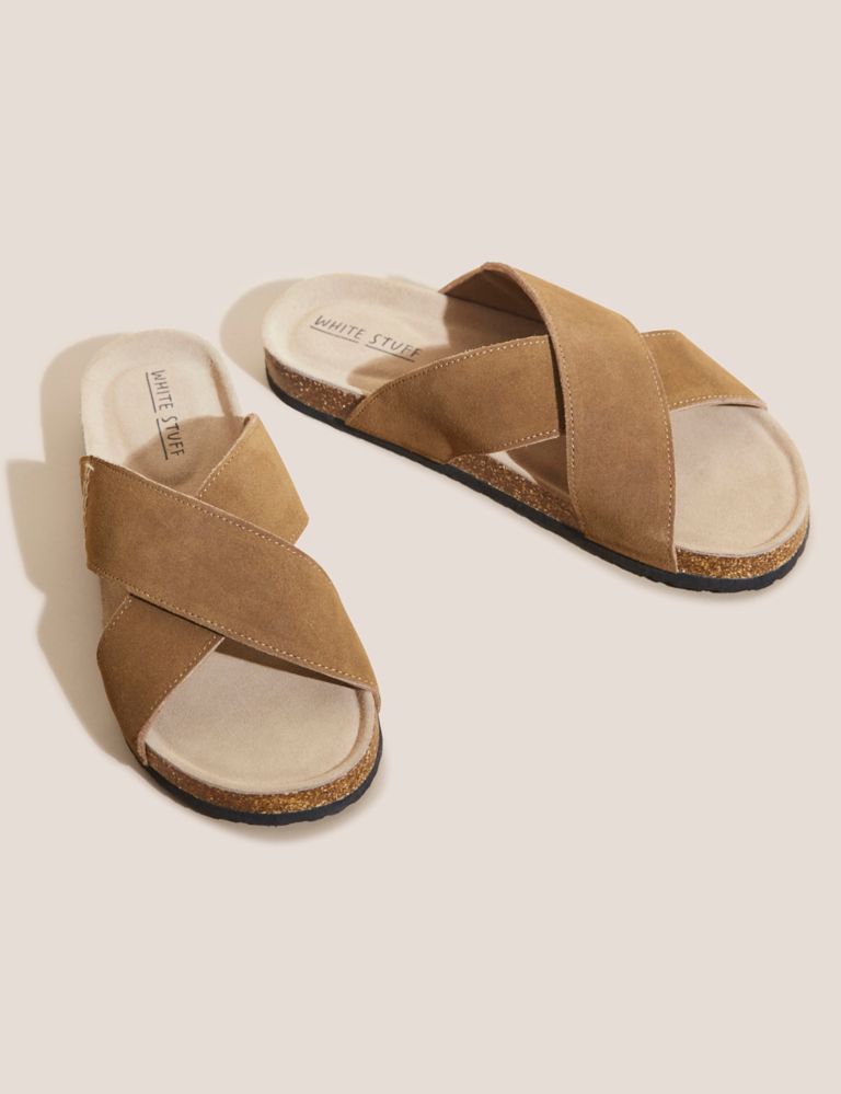 Suede Slip-On Sandals 2 of 4