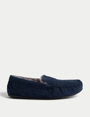 Suede Slippers with Freshfeet™ M&S Collection M&S