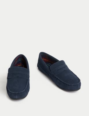 Real discount suede slippers