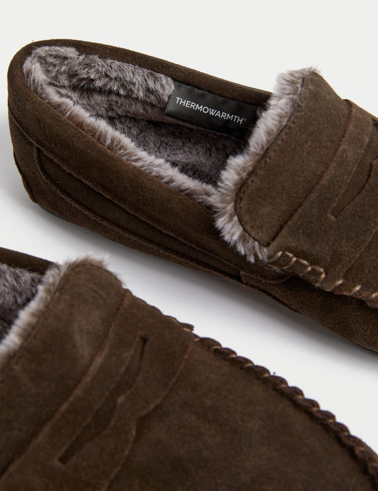 Suede Slippers with Freshfeet