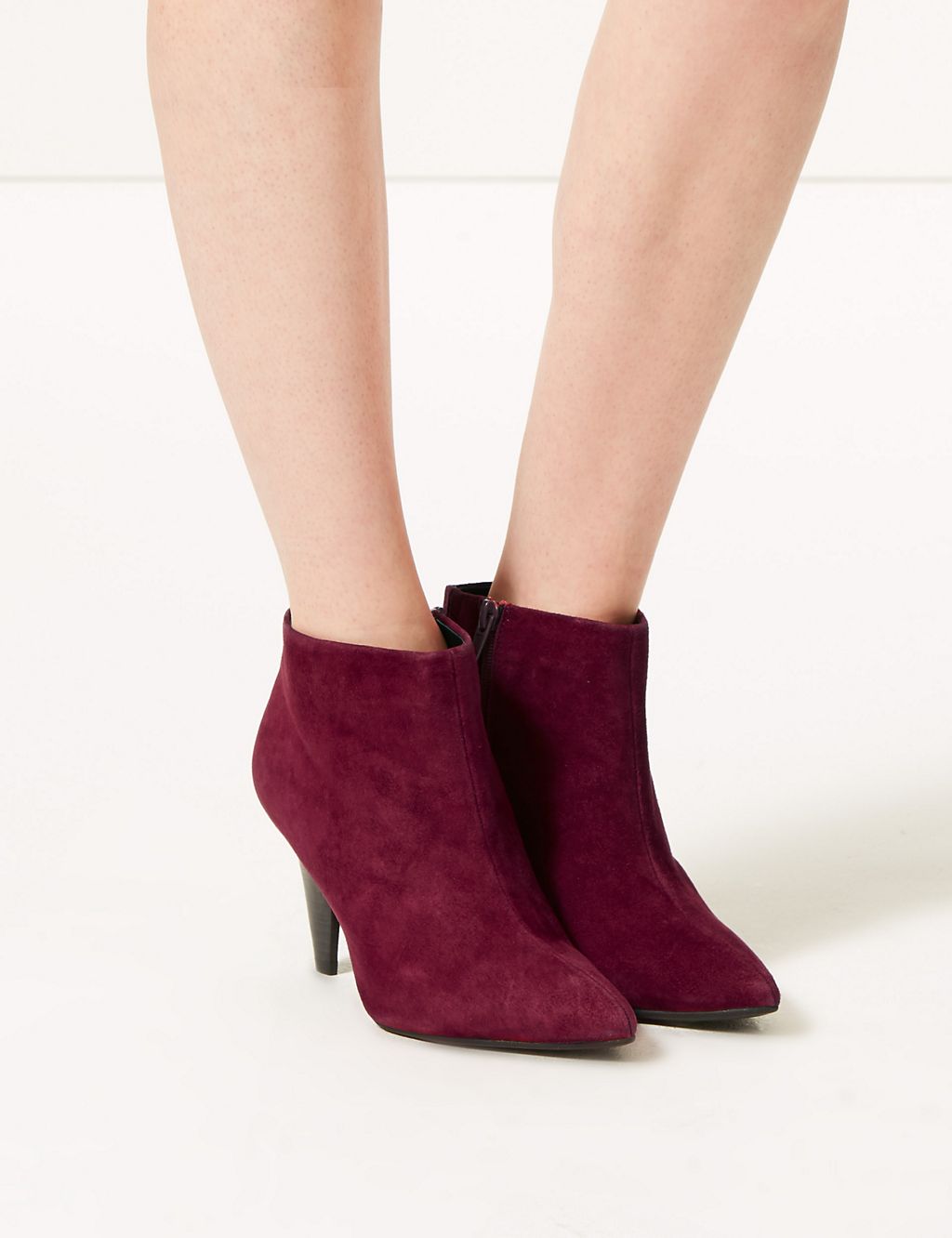 Suede Smart Point Ankle Boots 3 of 6