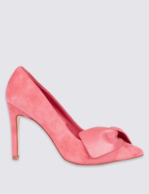 Suede Stiletto Court Shoes with Insolia® Image 2 of 6