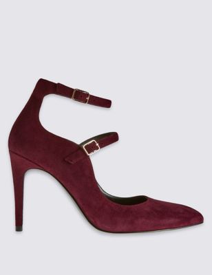 Suede Stiletto Court Shoes with Insolia® Image 2 of 6