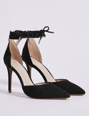 Court shoes with ties - Black - Ladies