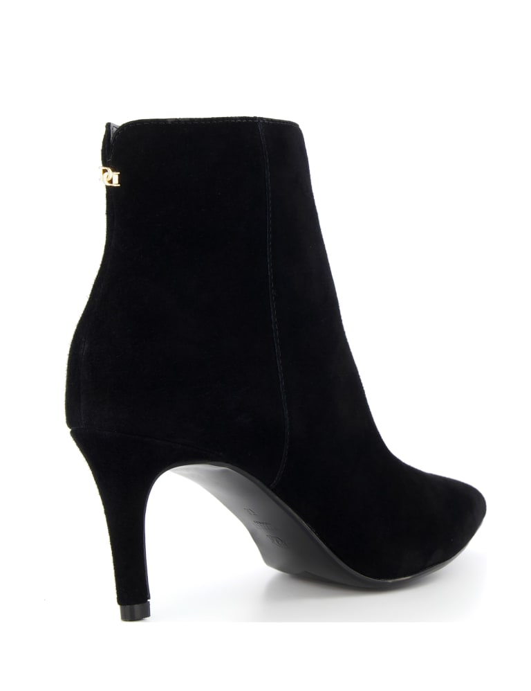 Suede ankle boots high clearance heel