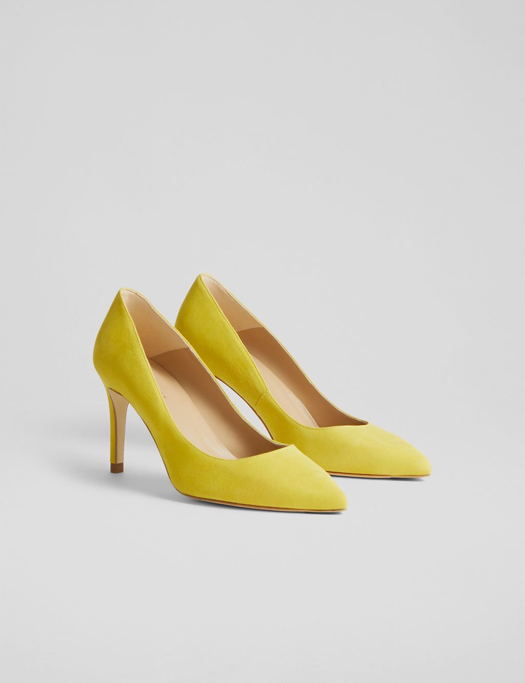Suede Stiletto Heel Pointed Court Shoes 1 of 4
