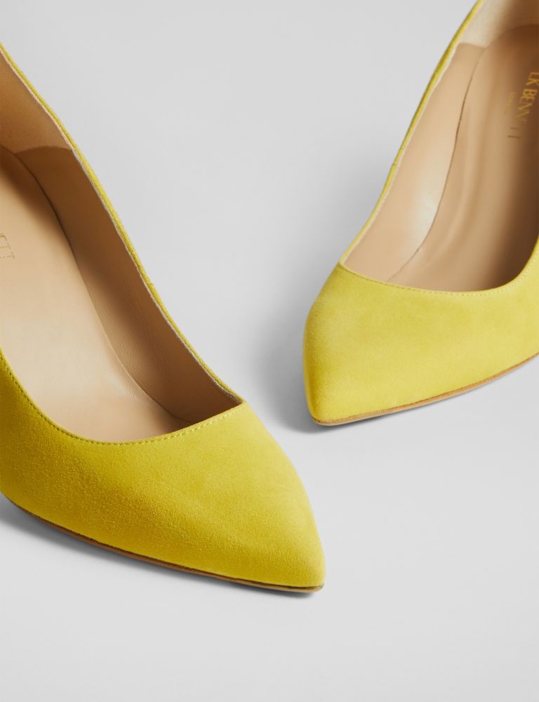 Suede Stiletto Heel Pointed Court Shoes 3 of 4