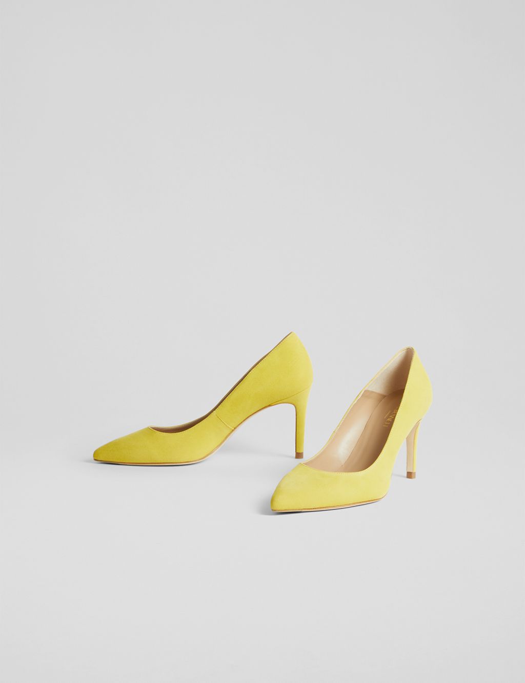 Suede Stiletto Heel Pointed Court Shoes 4 of 4