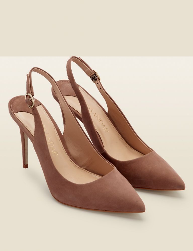 Suede Stiletto Heel Pointed Court Shoes 2 of 4