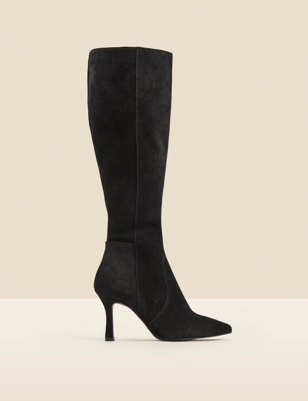 Suede Stiletto Heel Pointed Knee High Boots | SOSANDAR | M&S