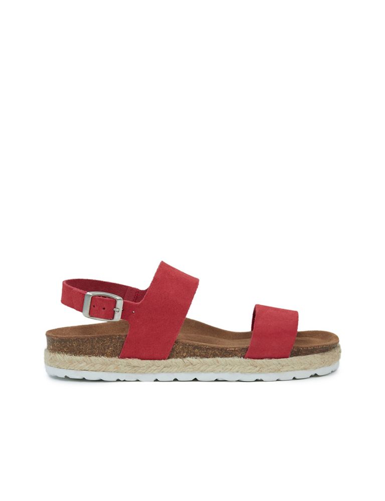 Suede Strappy Flat Sandals 3 of 7