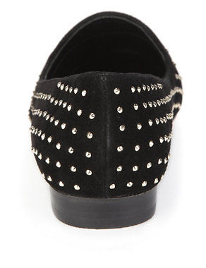 Suede Studded Shoes with Insolia Flex® Image 2 of 4