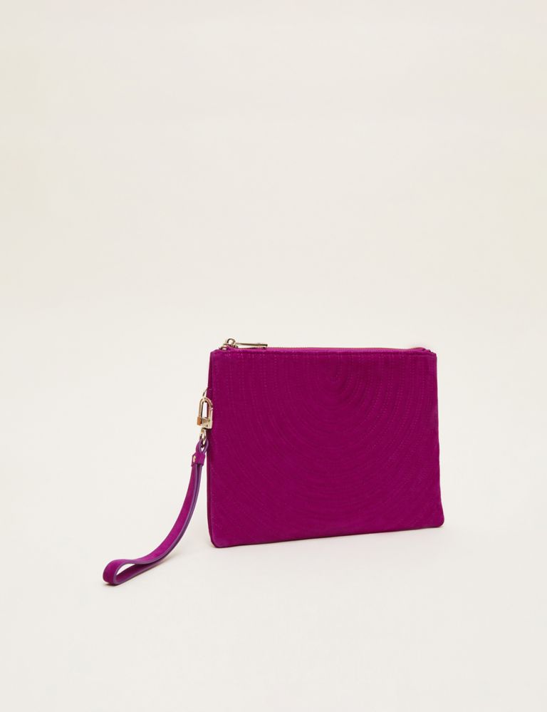 Suede Textured Clutch Bag | Phase Eight | M&S