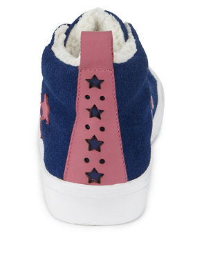 Suede Thinsulate™ Star Appliqué Chukka Trainers with Stain Resistance Image 2 of 5