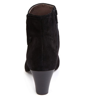 Suede Water Resistant Asymmetric Boots Image 2 of 5