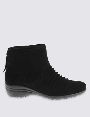 Suede Wedge Ankle Boot with Footglove™ Image 2 of 6