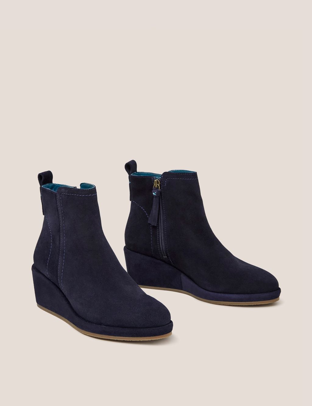 Suede Wedge Ankle Boots | White Stuff | M&S