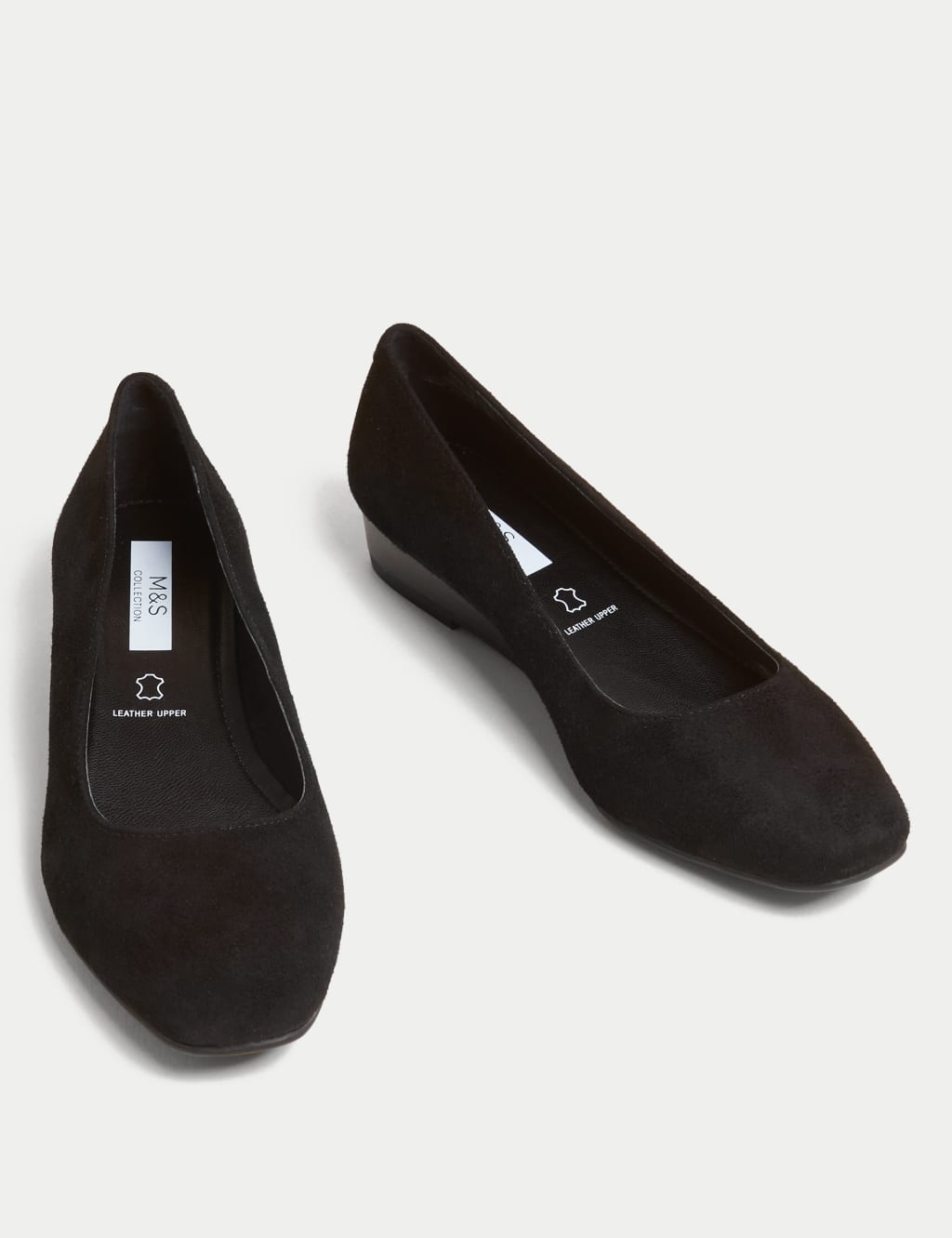 Suede wedge pumps best sale