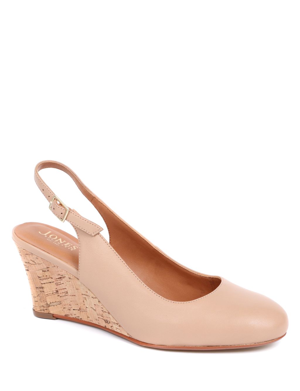 Suede Wedge Slingback Shoes 6 of 7