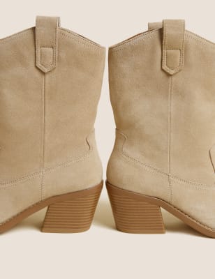 Cream ankle boots store marks and spencer