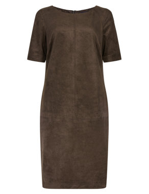 Suedette A-Line Tunic Dress Image 2 of 4