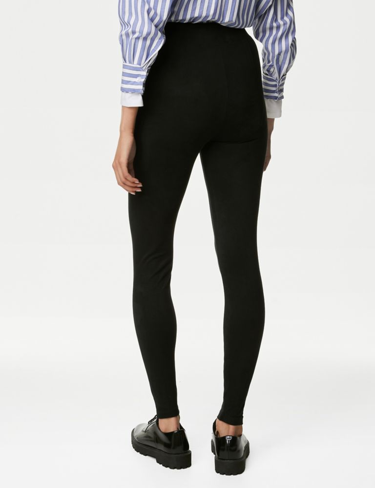 Suedette High Waisted Leggings | M&S Collection | M&S