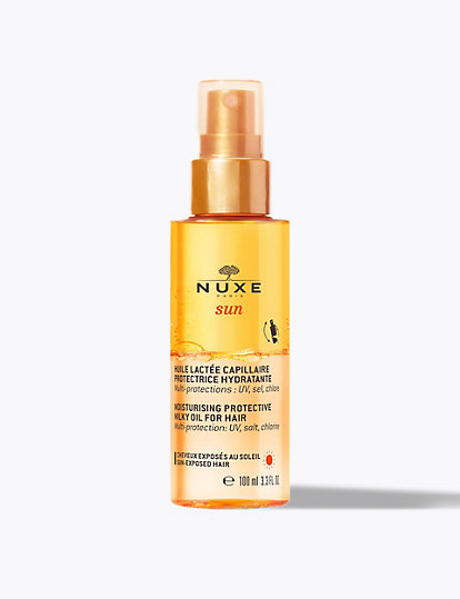 Sun Moisturising Protective Milky Oil for Hair 100ml | NUXE | M&S