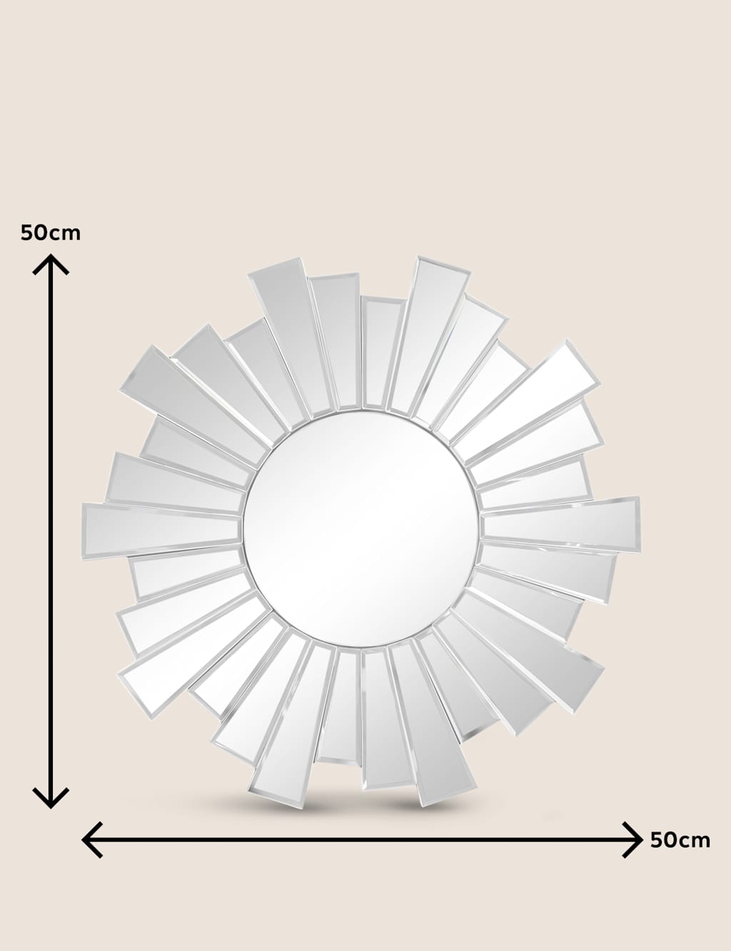 Sunburst Small Round Mirror 2 of 3