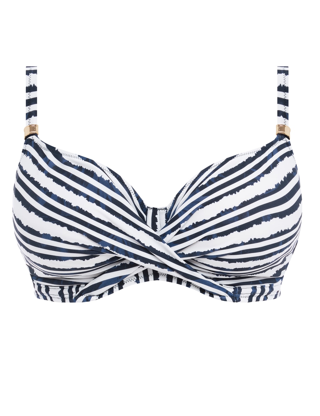 Sunshine Coast Striped Wired Bikini Top 1 of 5