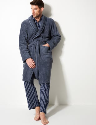 m&s mens towelling robes