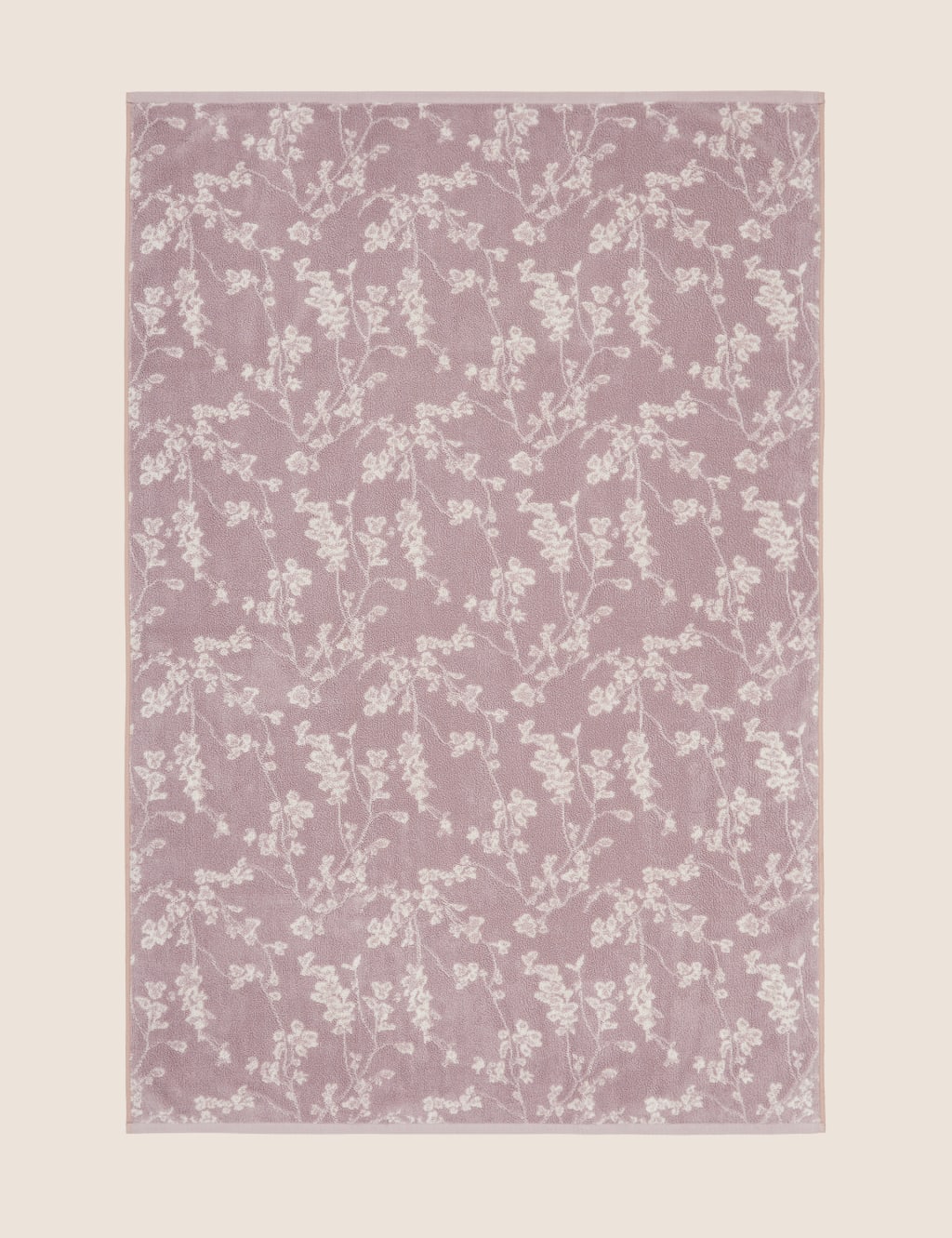 Super Soft Pure Cotton Floral Jacquard Towel M&S Collection M&S
