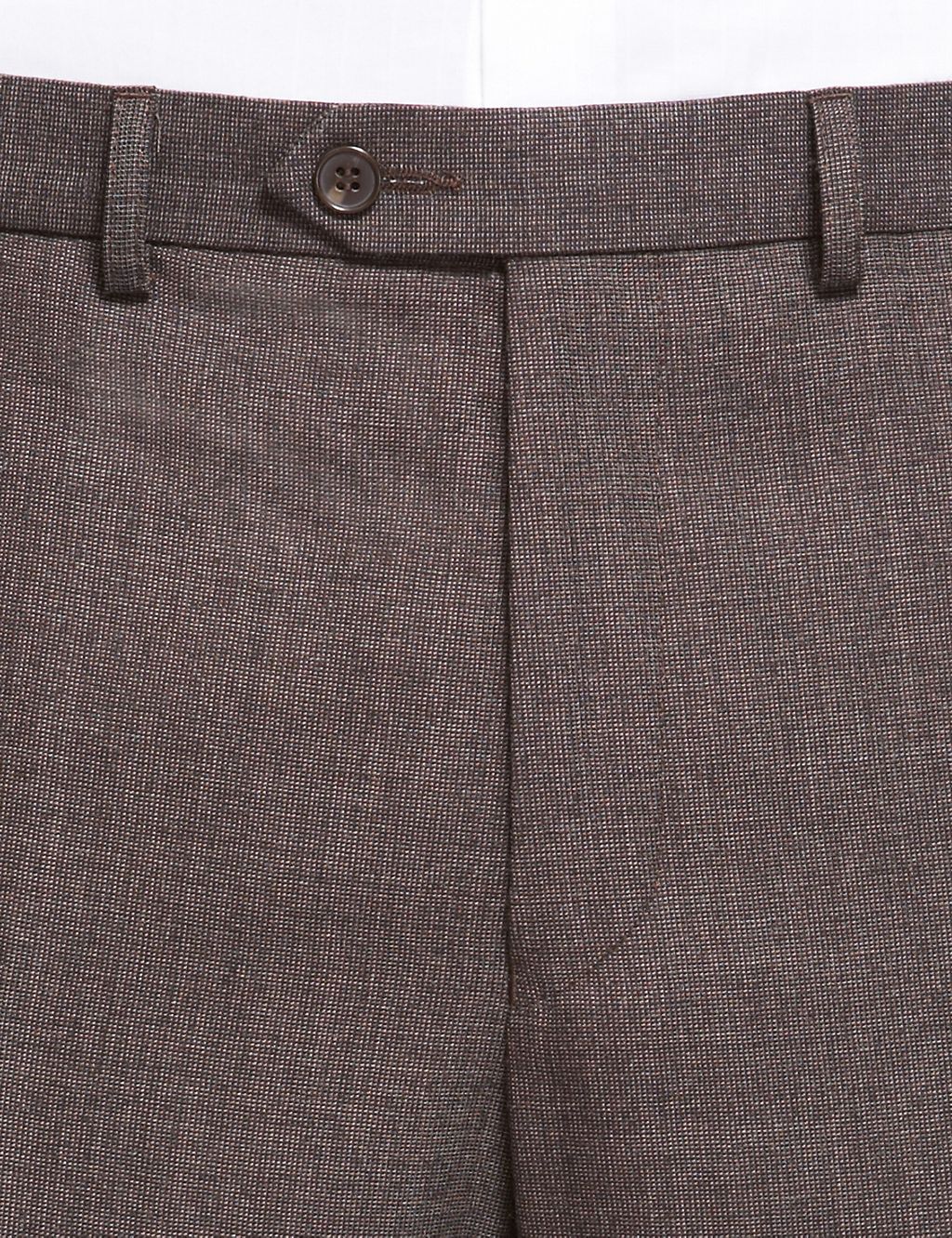 Supercrease® Active Waistband Flat Front Trousers with Wool 5 of 6