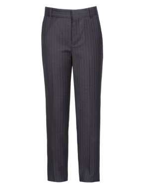 Supercrease™ Adjustable Waist Pinstriped Trousers Image 2 of 3