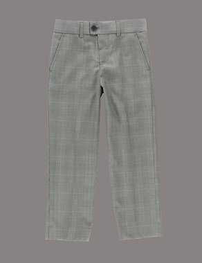 Supercrease™ Checked Trousers (1-7 Years) Image 2 of 3