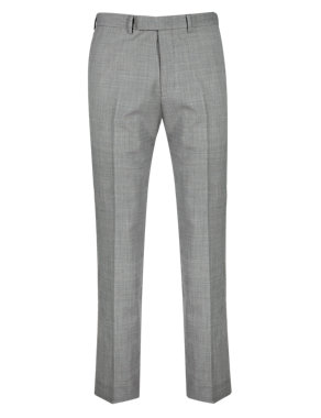 Supercrease™ Pure New Wool Mini Houndstooth Trousers Image 2 of 4