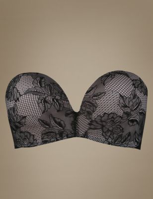 Superhold Lace Non-Wired Padded Strapless Bra A-E Image 2 of 3