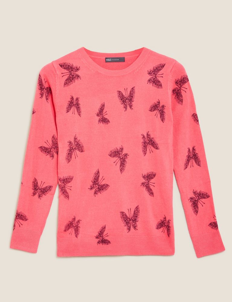 Supersoft Butterfly Crew Neck Jumper 1 of 1