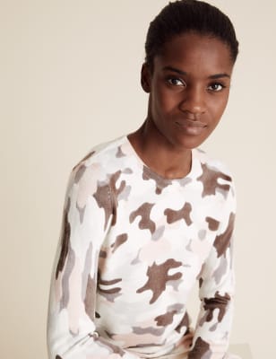 Camo cashmere sweater best sale