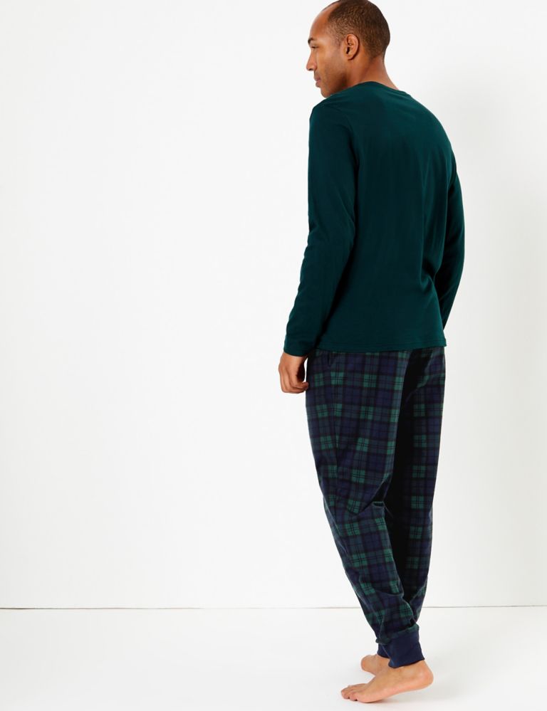 Supersoft Checked Pyjama Bottoms 3 of 4