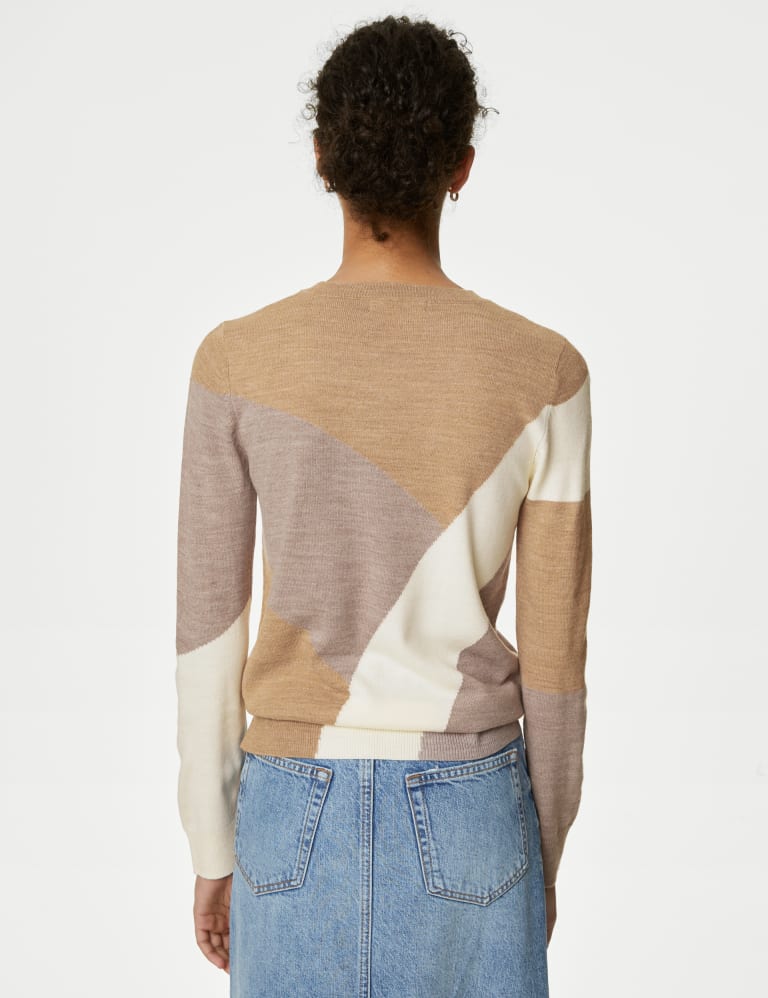 Marks and spencer colour block jumper on sale