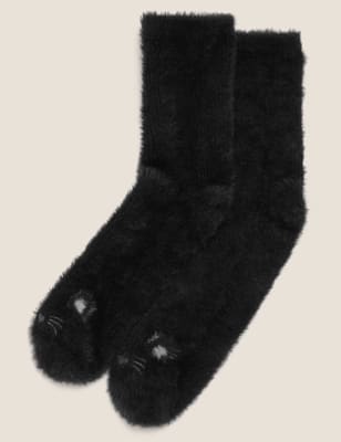 Supersoft Cosy Character Ankle Socks M S Collection M S