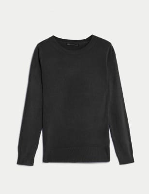 black round neck jumper