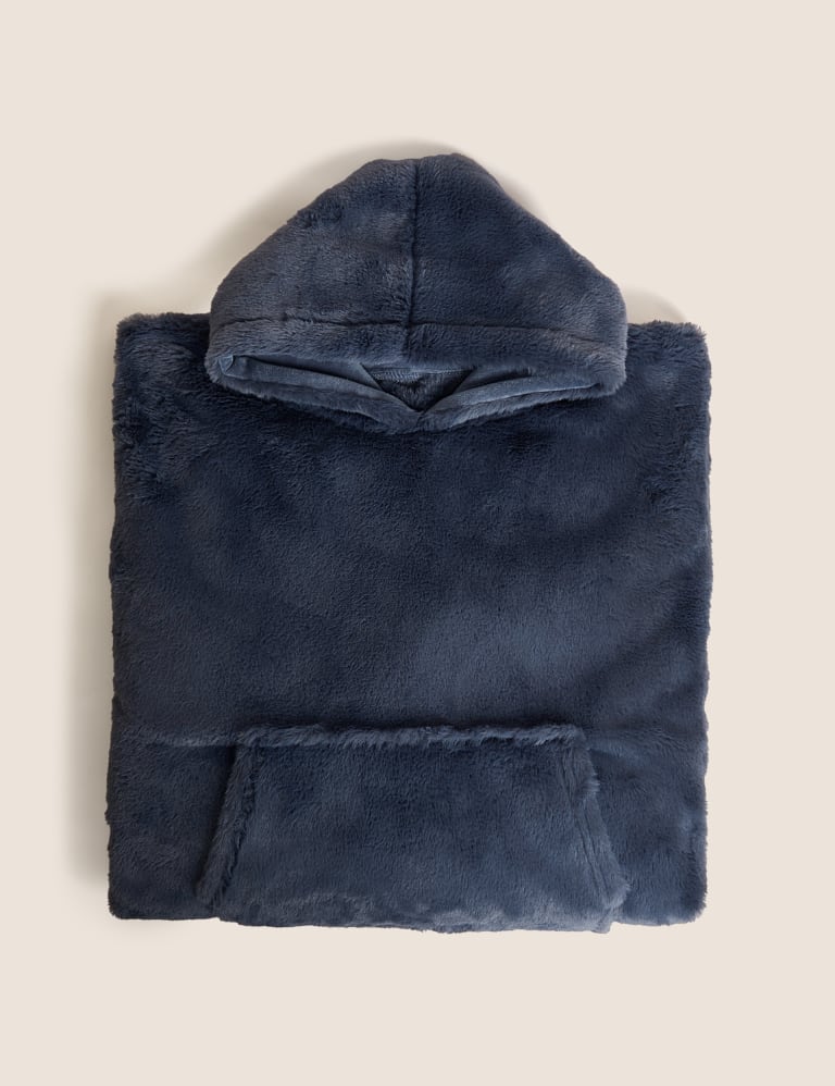 Supersoft Faux Fur Hooded Blanket The M S Snuggle M S